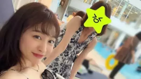 【新井恵理那】家族で沖縄旅行「ビキニなんてもう着ることないと思ってたけど、お揃いになるなら…と着ちゃいました！」