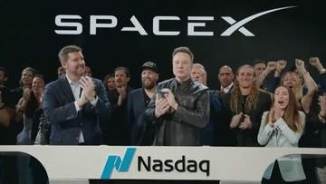 “史上最大規模”スペースXが米ナスダック市場に上場　約12兆円を調達　初値は公開価格を11％上回る