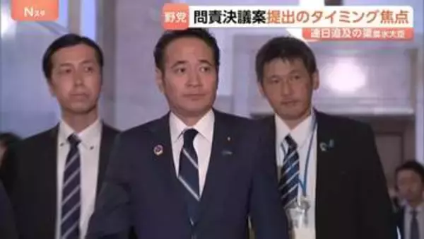 「予算カット」発言で連日追及　簗農水大臣 “地元”からも相次ぐ苦言　焦点は参議院・野党6党検討の「問責決議案」