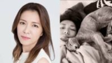 【 安蘭けい 】「私の髪はぼうぼうですが…」愛猫7歳の誕生日に“寝起きボサボサ姿”を公開