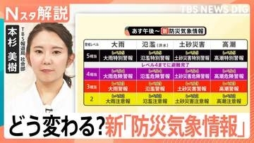 新「防災気象情報」5月28日から運用スタート、どう変わる？ 警戒レベルに応じてどう行動？【Nスタ解説】