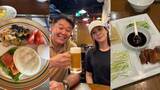 「【 花田虎上 】　娘たちのゴルフ試合で三島へ　酸辣湯麺や北京ダック堪能「美味しかったです」　妻とビールで乾杯＆自宅の豪華朝食も公開」の画像1