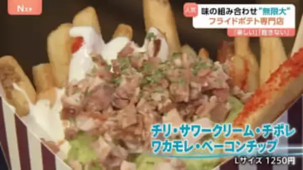 味の組み合わせ“無限大” ボリューム“規格外”でサイドからメインに！？「フライドポテト専門店」増加のワケ