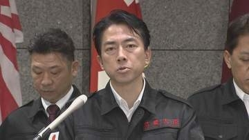 小泉防衛大臣「水の確保は命を守るため極めて重要」　3日は50か所で給水支援　自衛隊輸送艦では入浴・洗濯・充電支援も