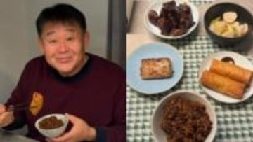 【花田虎上】　三越で購入　「富麗華」の中華に舌鼓　名物・黒炒飯など豪華な夕食に「食べてみたい」の声