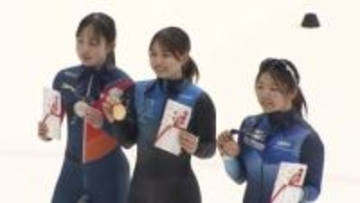長森遥南が1000mも制し、女子では18大会ぶり3冠達成！貫禄の滑りで完全制覇【全日本ショートトラック】