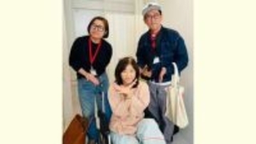 【 松本明子 】〝骨折漫談〟青木さやか＆ビビる大木がお見舞いに　19日に退院へ〝しばらく松葉杖〟で仕事復帰