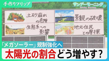 推進から規制へ「メガソーラー」政策　政府舵を切る　一方でジレンマ”どう太陽光の割合増やすのか”　日本発の技術「ペロブスカイト太陽電池」は切り札となるのか？【サンデーモーニング】