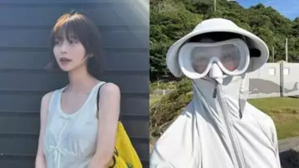 【 長濱ねる 】　「なつ、しふく」私服コーデを一挙公開　爽やかノースリーブから海満喫のシュノーケリング姿や日焼け対策ショットも