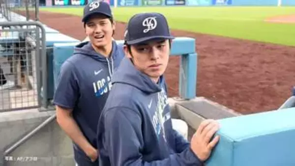 大谷翔平 3試合連続で出場なし 佐々木と並んで観戦 代わって1番に入っているエドマンが超好守＆逆転HR ド軍が3連勝