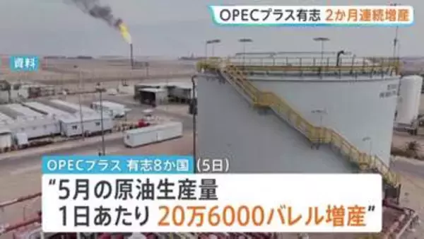「供給全体の安定性に影響」OPECプラス有志8か国　5月も原油生産量20.6万バレル増産　エネルギー施設攻撃に懸念