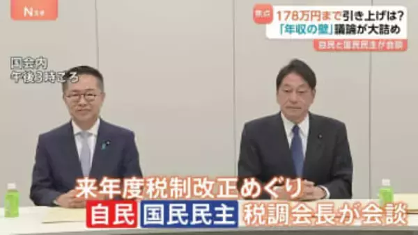 「178万円」引き上げに一致点は？　自民党と国民民主党が「年収の壁」めぐり協議
