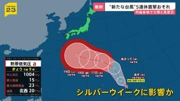 「台風25号」発生でシルバーウィーク“大荒れ”おそれ　欧州で熱波の死者2万5000人超…世界的な異常気象の背景に“スーパーエルニーニョ”【news23】