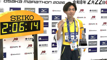 平林清澄 日本選手トップの5位！2時間6分14秒、大逃げの吉田を37kmで捉える冷静なレース展開【大阪マラソン】