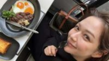 【 村重杏奈 】〝食べるとこみてて♡〟目玉焼き＆ステーキ＆フレンチトーストにご満悦　フォロワー反応「わかっためっちゃみとく」
