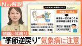 「頭痛や倦怠感、めまい…潜在患者1000万人超の「気象病」に注意　春から6月に急増する理由【Nスタ解説】」の画像1