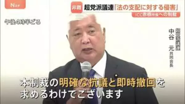 「法の支配に対する侵害だ」トランプ政権によるICC赤根智子所長らの制裁対象指定うけ超党派議連が非難声明まとめる