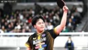 18歳の松島輝空、大会連覇達成 ！ パリ五輪代表・篠塚大登にストレートの快勝でアジア大会代表内定【全日本卓球選手権】