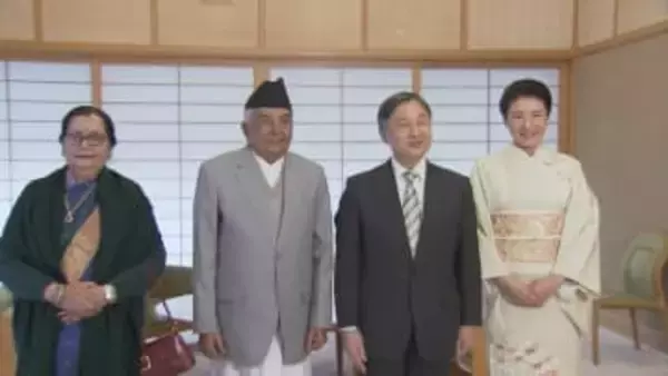 天皇皇后両陛下　皇居でネパール大統領夫妻と面会　1987年のネパール訪問を振り返り