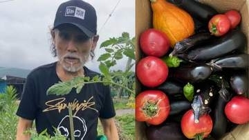 【 片岡鶴太郎 】　山梨の畑で夏野菜をどっさり収穫「大地の恵みに感謝です」仲間と汗を流す「畑作業」ショットを公開「私にとって大切なひととき」