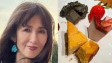 【 工藤静香 】　手作りの「ごまチーズケーキ」　レシピを披露　「蜂蜜をかけたりしてもおいしい感じです」「とにかくヘルシーです」