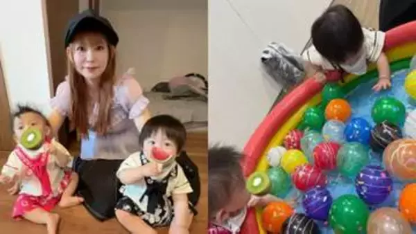 【 中川翔子 】　「はっぴを着て張り切って参加しました」双子とのお祭り体験を報告　「はっぴかわいい～」「後ろ姿も粋」と反響