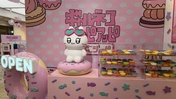 【今話題】ギャルに憧れるネコ「ギャルネコ」のポップアップ開催　開店3時間前に並ぶファンも