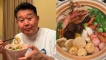 【 花田虎上 】　55歳の誕生日祝い　「道頓堀今井」の「うどんすき」堪能　妻の実家からの贈り物に感謝