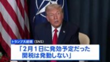 【速報】トランプ大統領　欧州8か国への2月1日の関税「発動しない」 グリーンランドめぐりNATO事務総長と会談