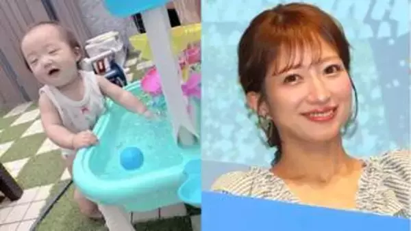【 辻希美 】愛娘・夢空ちゃん「初水遊び」自宅の庭で「夢中になって遊んで」からの「お昼寝」