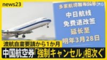 【中国・渡航自粛要請から約1か月】日米防衛相が電話会談…中国外務省「日本にごまかされないように」　航空券の“強制キャンセル”相次ぐ【news23】