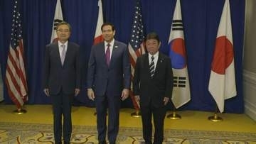 日米韓外相がNYで会談　サプライチェーンの安定確保へ協力確認　中国の輸出規制を念頭に