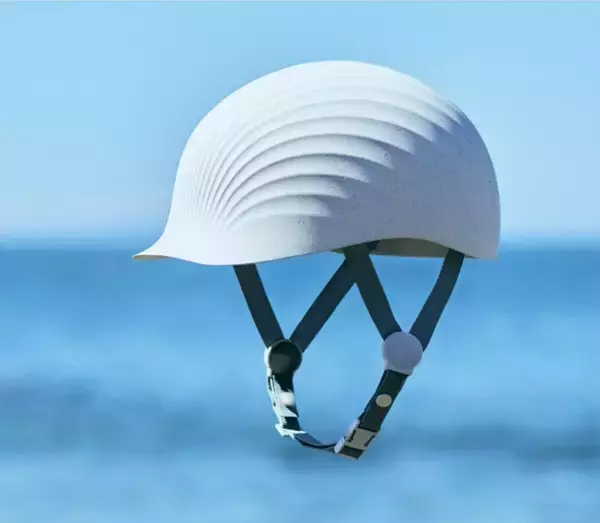 「プラスチックの利用も廃棄物も減！のヘルメット『ホタメット』！」の画像