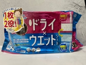 1枚なのに片面ドライ&片面ウエット！最新お掃除シート特集！