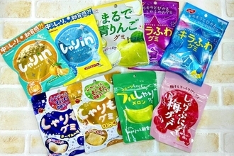 シャリっとグミ　食べ比べ
