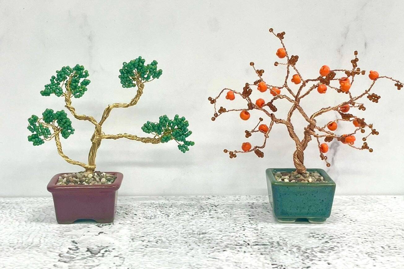 佐々木アナのデジタルデトックス第4弾！ビーズを使ったミニ盆栽を作ってみた！