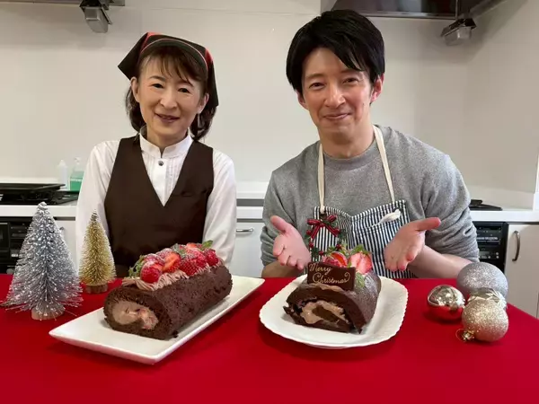 「TBS杉山真也アナが本気作った「米粉のショコラベリーロール」がすごい!!」の画像