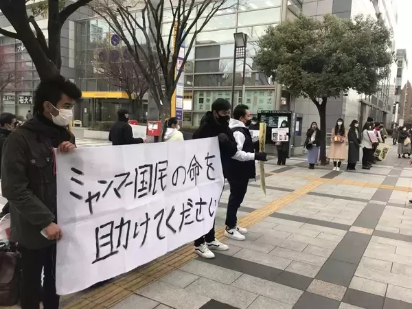 「軍事クーデターから１年。声を上げ続ける在日ミャンマー人の若者」の画像