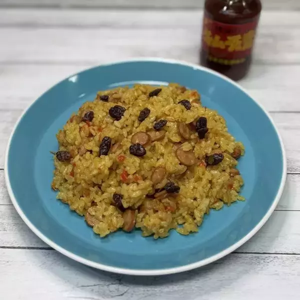 ”桃屋の簡単レシピ”キムチの素でアメリカ郷土料理も炊飯器で簡単ジャンバラヤ