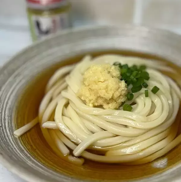 しょうがのフレッシュな香りがふわっと広がる！しょうがぶっかけうどん