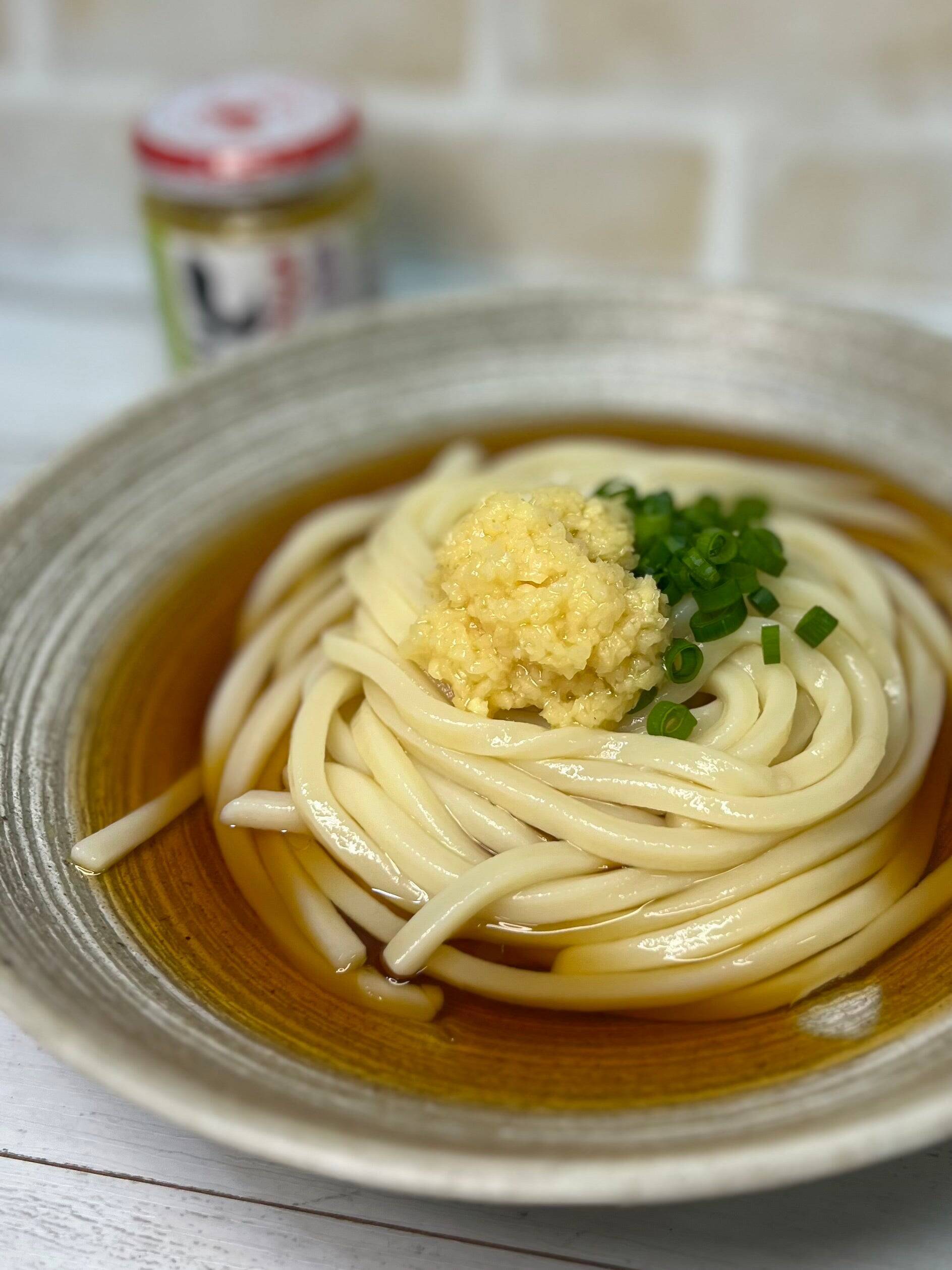 しょうがのフレッシュな香りがふわっと広がる！しょうがぶっかけうどん