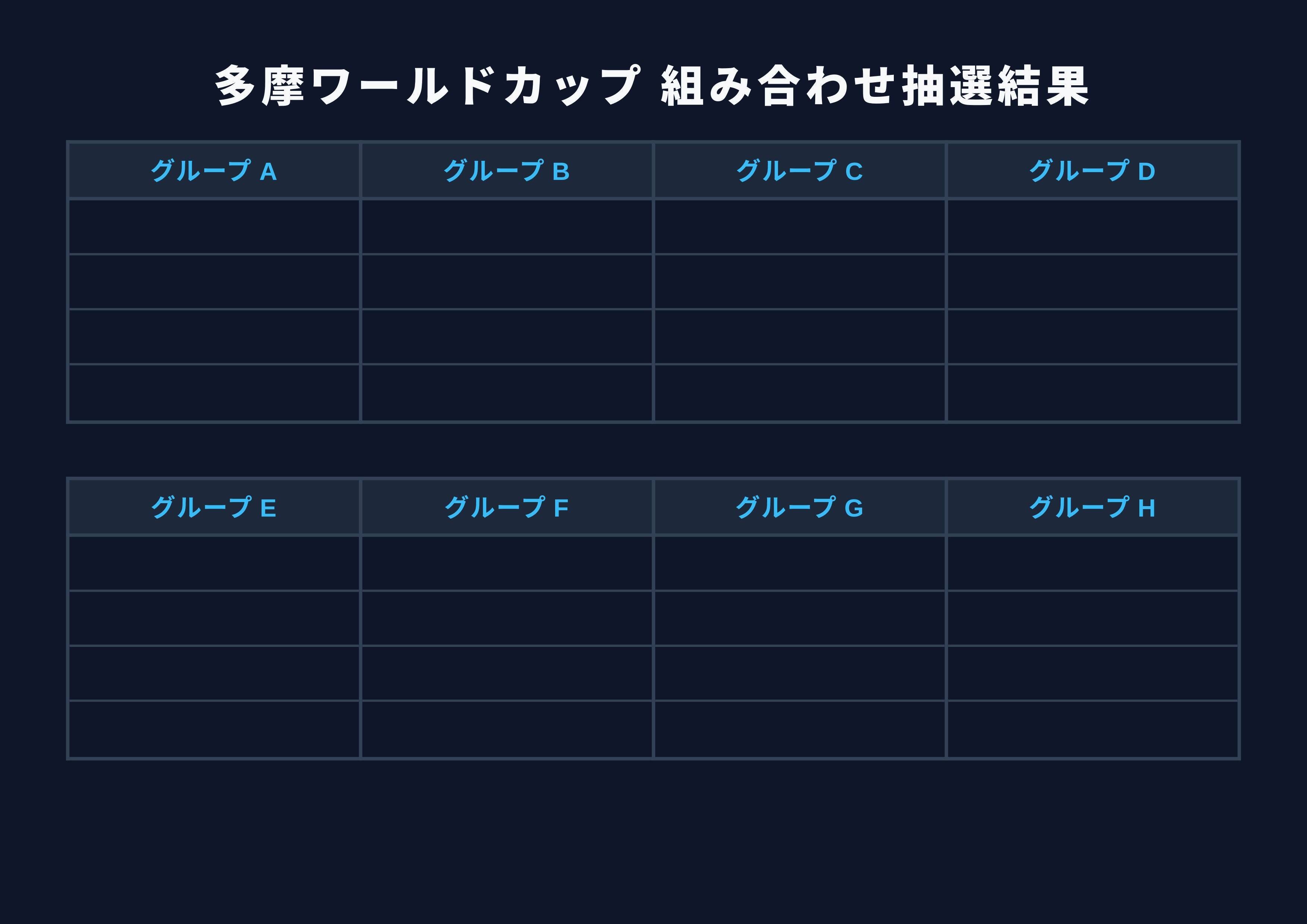 第1回「多摩ワールドカップ2026」開催決定！