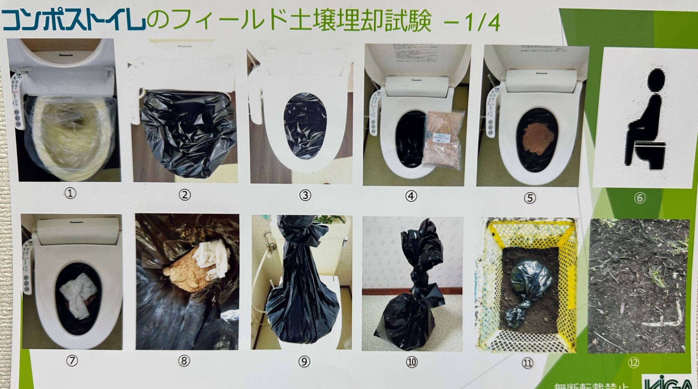 土に埋めるだけ！たい肥になって土にかえる究極の携帯トイレ！