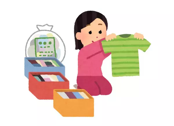 「夏服をしまう前にクエン酸を入れて黄ばみ対策」の画像