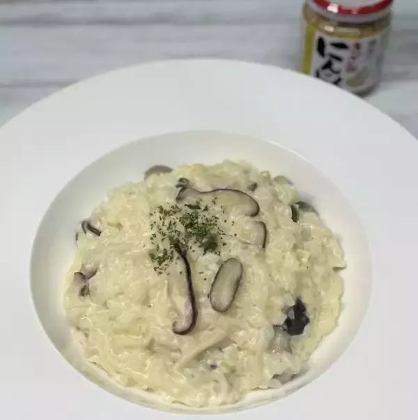 濃厚クリーミーきのこのリゾット かんたんレシピ