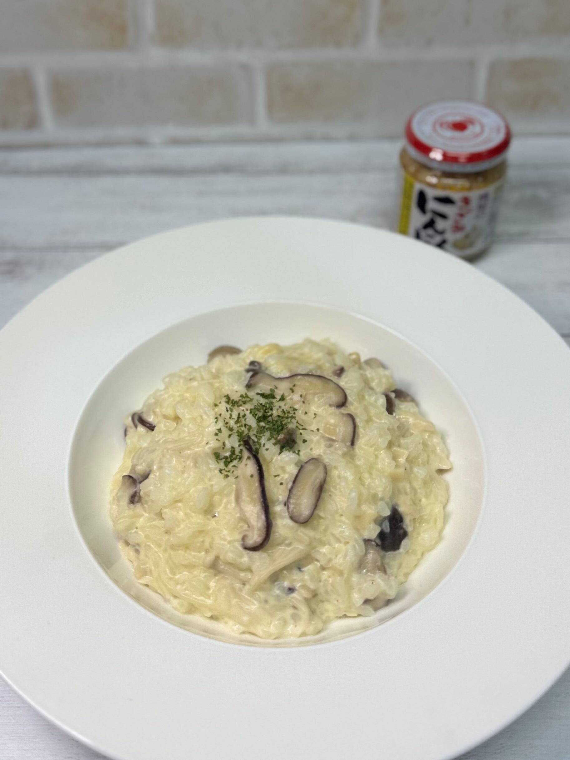 濃厚クリーミーきのこのリゾット かんたんレシピ