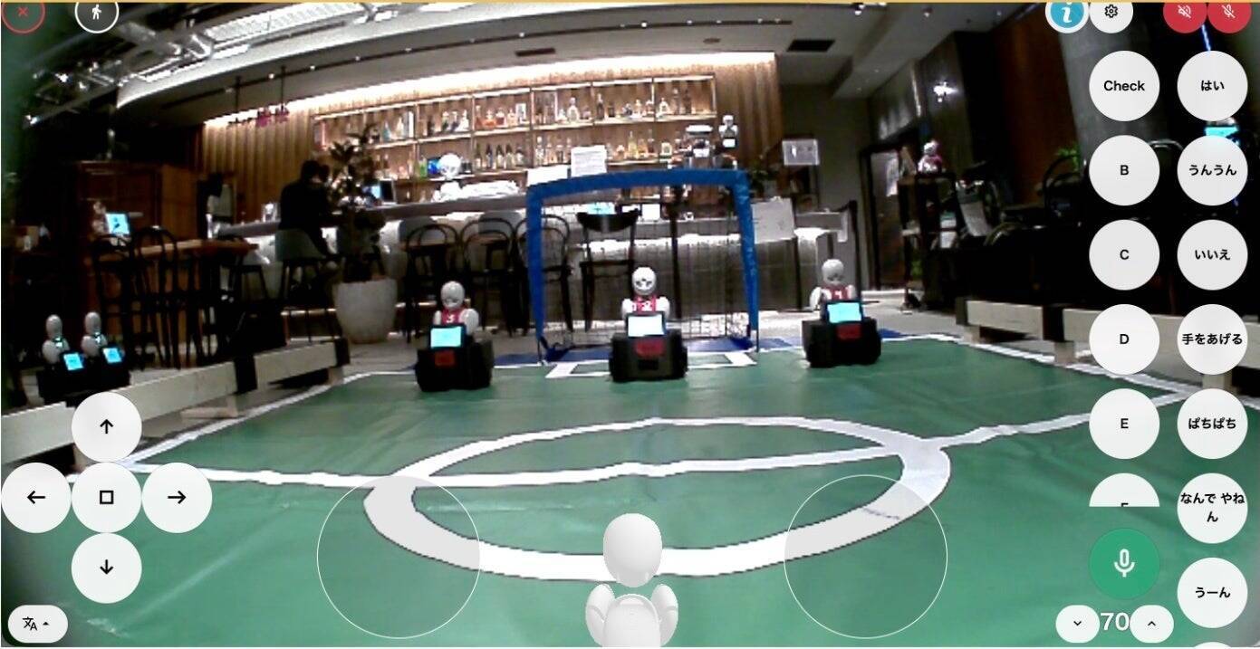会場に選手がいない？ロボットで挑むサッカー大会