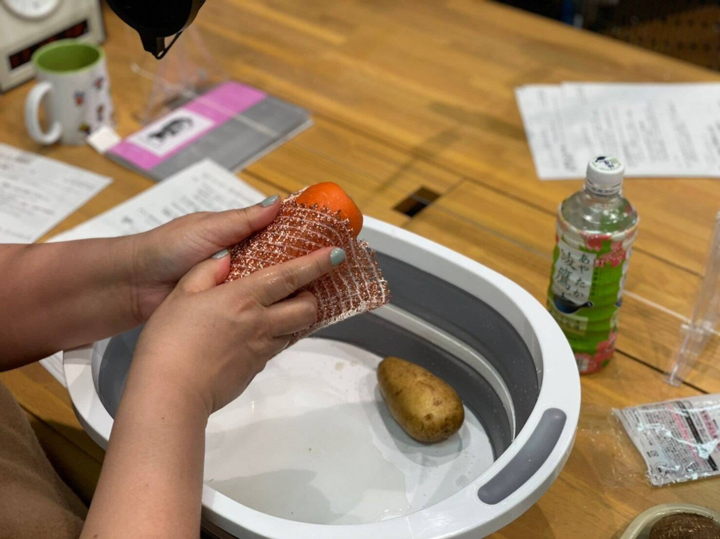 野菜の皮むき用スポンジ、実際どうなのか試してみた！