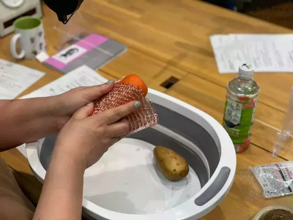 「野菜の皮むき用スポンジ、実際どうなのか試してみた！」の画像