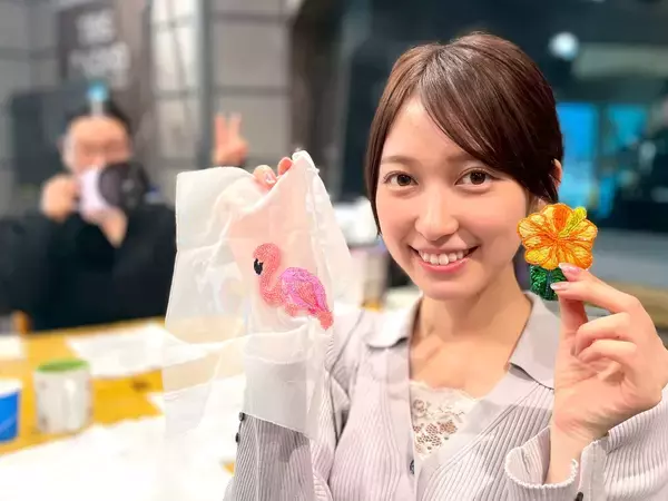 「デジタルデトックスにも！キットで簡単！刺繍だけで作品ができるビーズブローチ！」の画像